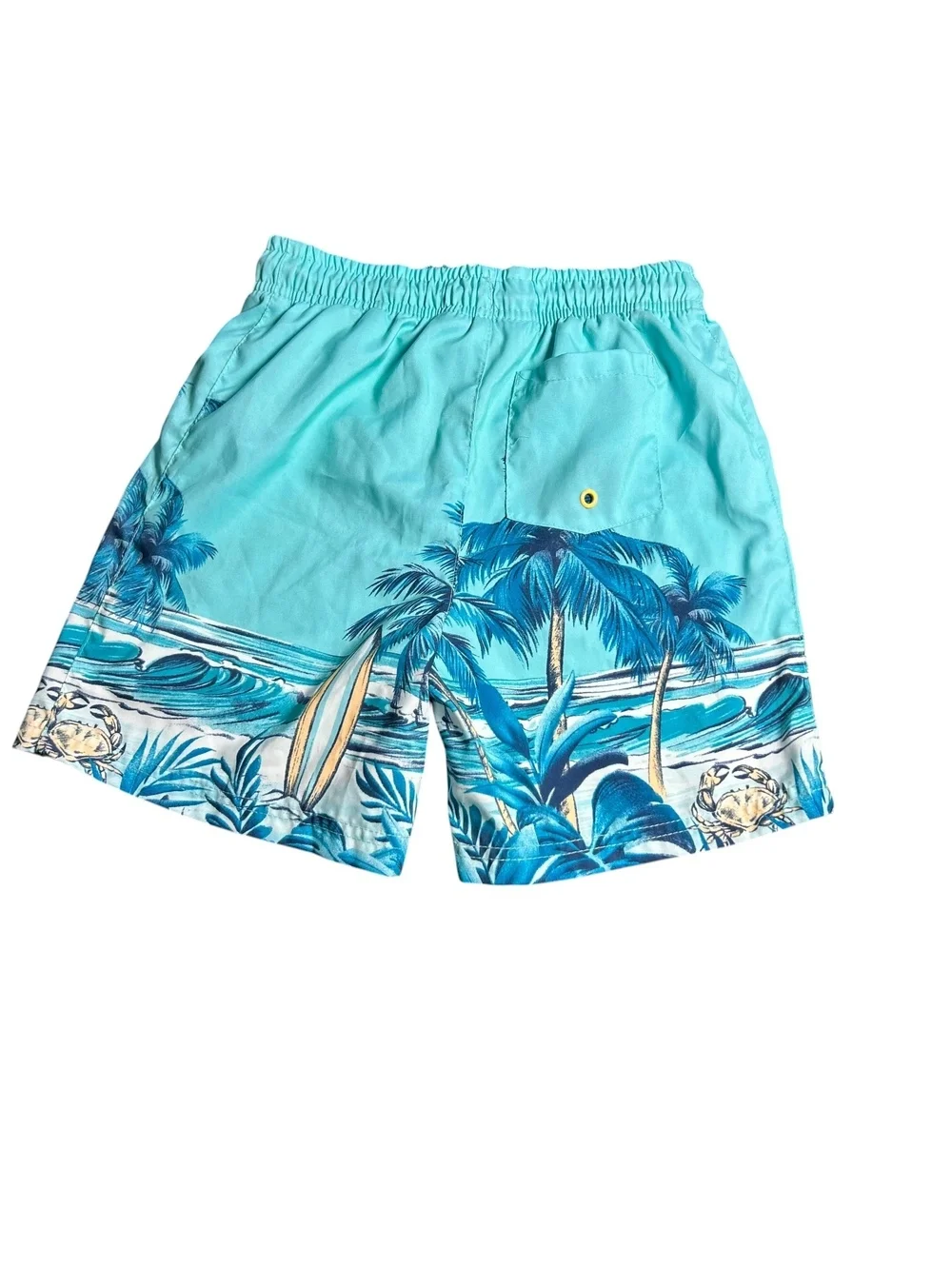 Caribbean Joe Palm trees youth boys size Large 10/12 swim shorts NWT